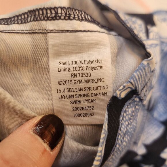 Janie and Jack Boardshort Swimsuit Blue Fish Bathing Suit Swim Trunks Toddler 2T - Picture 7 of 8